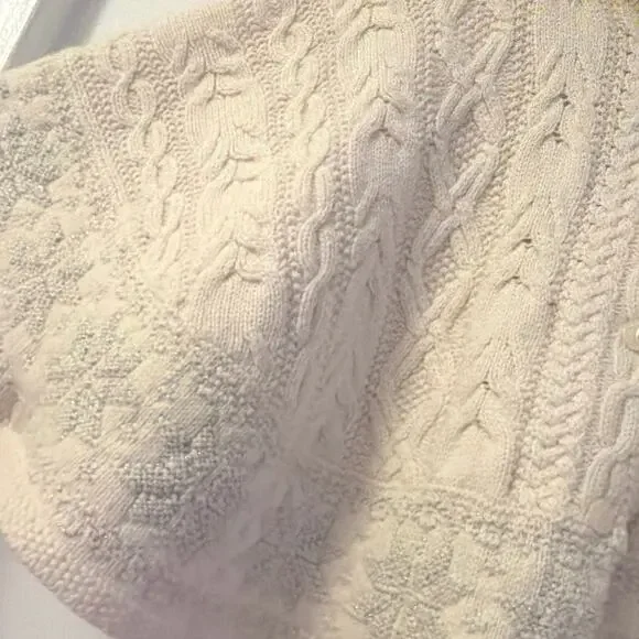 Polo Ralph lauren girls' cable-knit cape sz 4/5 - Picture 2 of 7